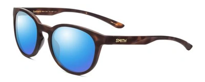Pre-owned Smith Eastbank Polarized Sunglass 4 Options Round Matte Tortoise Brown Gold 52mm In Blue Mirror Polar