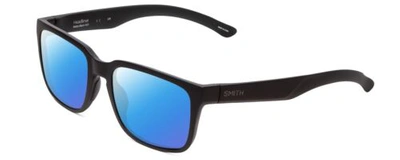 Pre-owned Smith Optics Headliner Unisex Polarized Sunglasses 4 Option Square In Black 55mm In Blue Mirror Polar