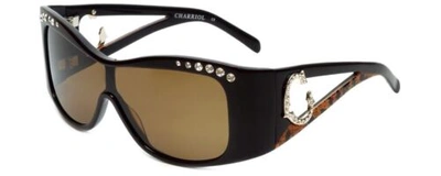 Pre-owned Charriol Designer Sunglasses In Brown Frame & Amber Lens (pc8060-c2)