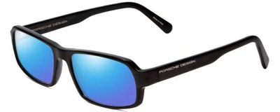 Pre-owned Porsche Design P8215-a 55mm Polarized Sunglasses In Black Carbon Fiber 4 Options In Blue Mirror Polar