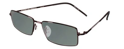 Pre-owned Porsche Design P8197-d-54 Mm Polarized Sunglasses 4 Lens Options In Satin Purple In Smoke Grey Polar