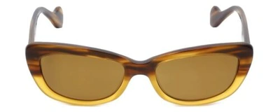 Pre-owned Reptile Designer Polarized Sunglasses Queen In Tortoise-fade With Gold Mirror Le