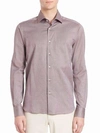 SAKS FIFTH AVENUE COLLECTION Buttoned Cotton Shirt