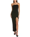 BLACK BY BARIANO IMAN ASYMMETRICAL GOWN