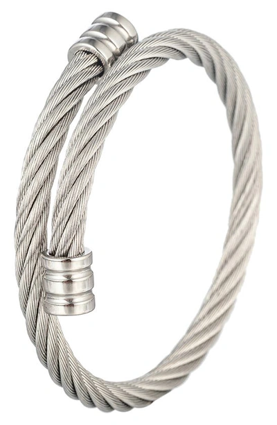 Eye Candy Los Angeles Nicky Wire Bracelet In Silver