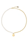 Eye Candy Los Angeles Natalie Mixed Strand & Pendant Necklace In Gold