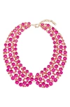 Eye Candy Los Angeles Cleo Hot Pink Necklace In Pink