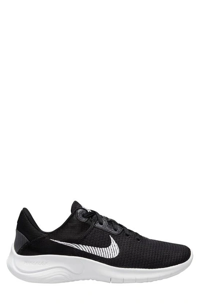 Nike Flex Experience Run 11 Womens Trianers Exercise Running Shoes In Black/ White/ Grey