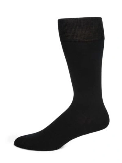 Falke Airport Merino Wool-blend Socks In Black
