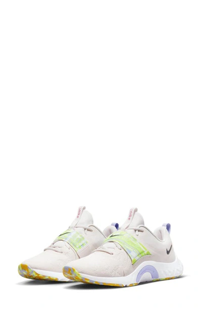Nike Renew In-season Tr 12 Training Shoe In Grey/ Thistle/ Pinksicle
