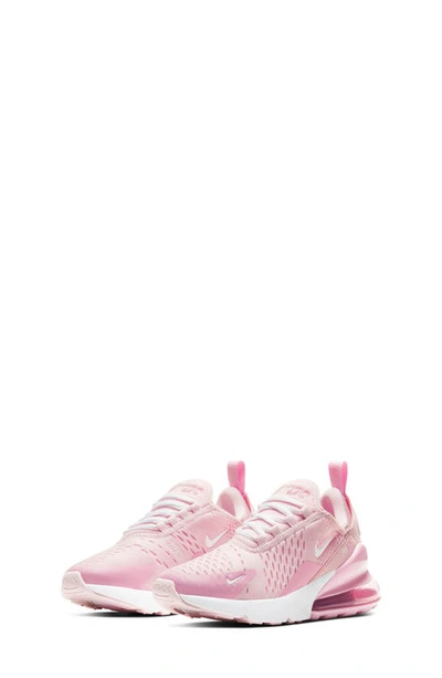 Nike Kids' Air Max 270 Sneaker In Pink Foam / White/ Pink Rise