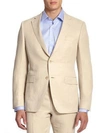 SAKS FIFTH AVENUE COLLECTION BY SAMUELSOHN Classic-Fit  Linen & Silk Sportcoat