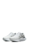 Nike React Infinity Run Flyknit 2 Running Shoe In White/ Platinum/ Silver