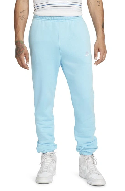 Nike Sportswear Club Fleece Sweatpants In Blue Chill/ White