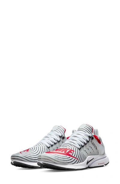 Nike Air Presto Sneaker In White/ Black/ Red/ Grey