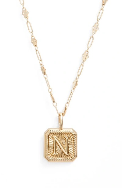 Miranda Frye Harlow Initial Pendant Necklace In Gold - N