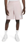 Nike Sportswear Club Shorts In Pink Foam/ White