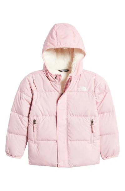 The North Face Kids' Little Girl's & Girl's Moondoggy Puffer Jacket In Peach Pink