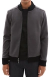 Robert Barakett Lachine Faux Suede Jacket In Smoke