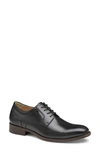 Johnston & Murphy Mcclain Cap Toe Derby In Black Full Grain