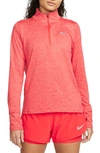 Nike Element Half Zip Pullover In Lt Crimson