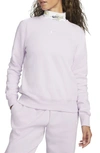 Nike Sportswear Phoenix Fleece Sweatshirt In Doll/ Sail