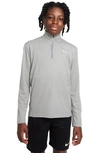 Nike Kids' Dri-fit Pullover In Heather/ Silver