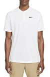 Nike Court Dri-fit Tennis Polo In White/ Black