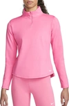 Nike Women's Therma-fit One Long-sleeve 1/2-zip Top In Pink
