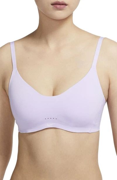 Nike Minimalist Everyday Bra In Doll/ Doll/ Light Thistle