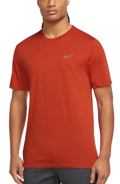 Nike Dri-fit Men's Yoga T-shirt In Red