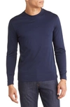 Robert Barakett Georgia Long Sleeve T-shirt In Space Blue