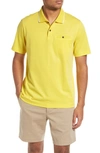 Ted Baker Galton Tipped Cotton Blend Polo In Yellow