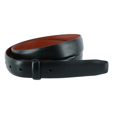 Trafalgar Cortina Leather 30mm Harness Belt Strap In Black