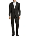 MICHAEL KORS Modern-Fit Check Wool Suit,0400093427746