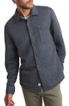 Marine Layer Corbet Quilted Overshirt In Navy