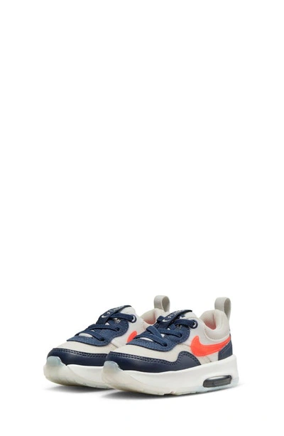 Nike Air Max Motif Sneaker In Light Bone/ Crimson/ Navy