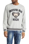 Schott Grateful Dead High Embellished Sweatshirt In Grey