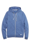 Marine Layer Afternoon Full Zip Hoodie In Faded Navy