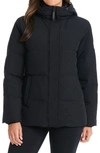 Sanctuary Hooded Down Puffer Jacket In Black