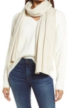 Nordstrom Transitional Knit Travel Wrap In Beige Oatmeal Light Heather