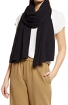Nordstrom Transitional Knit Travel Wrap In Black