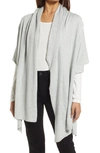 Nordstrom Transitional Knit Travel Wrap In Grey Light Heather