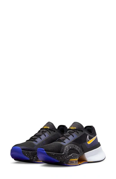 Nike Air Zoom Superrep 3 Hiit Class Training Shoe In Black/ Doll-lapis-yellow Ochre