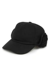 Ugg ® Wool & Faux Shearling Trapper Hat In Black