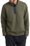 Marine Layer Reversible Stand Collar Pullover In Navy