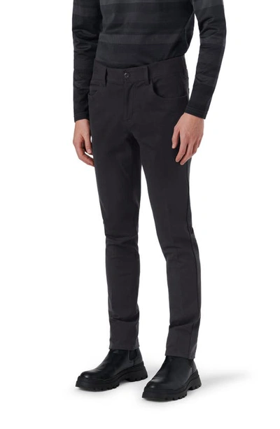 Bugatchi Stretch Knit Pants In Asphalt