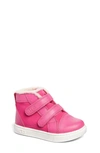 Ugg Kids' Rennon High Top Sneaker In Raspberry Sorbet