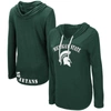 COLOSSEUM COLOSSEUM GREEN MICHIGAN STATE SPARTANS MY LOVER LIGHTWEIGHT HOODED LONG SLEEVE T-SHIRT