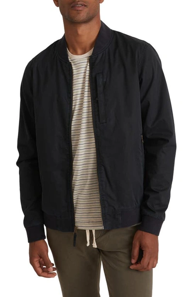 Marine Layer Dry Wax Water Resistant Bomber Jacket In Shade